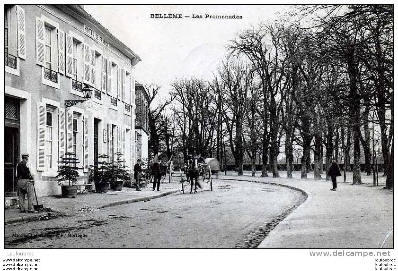 61 BELLEME LES PROMENADES HOTEL DE FRANCE EDIT MARCHAND - Autres & Non Classés