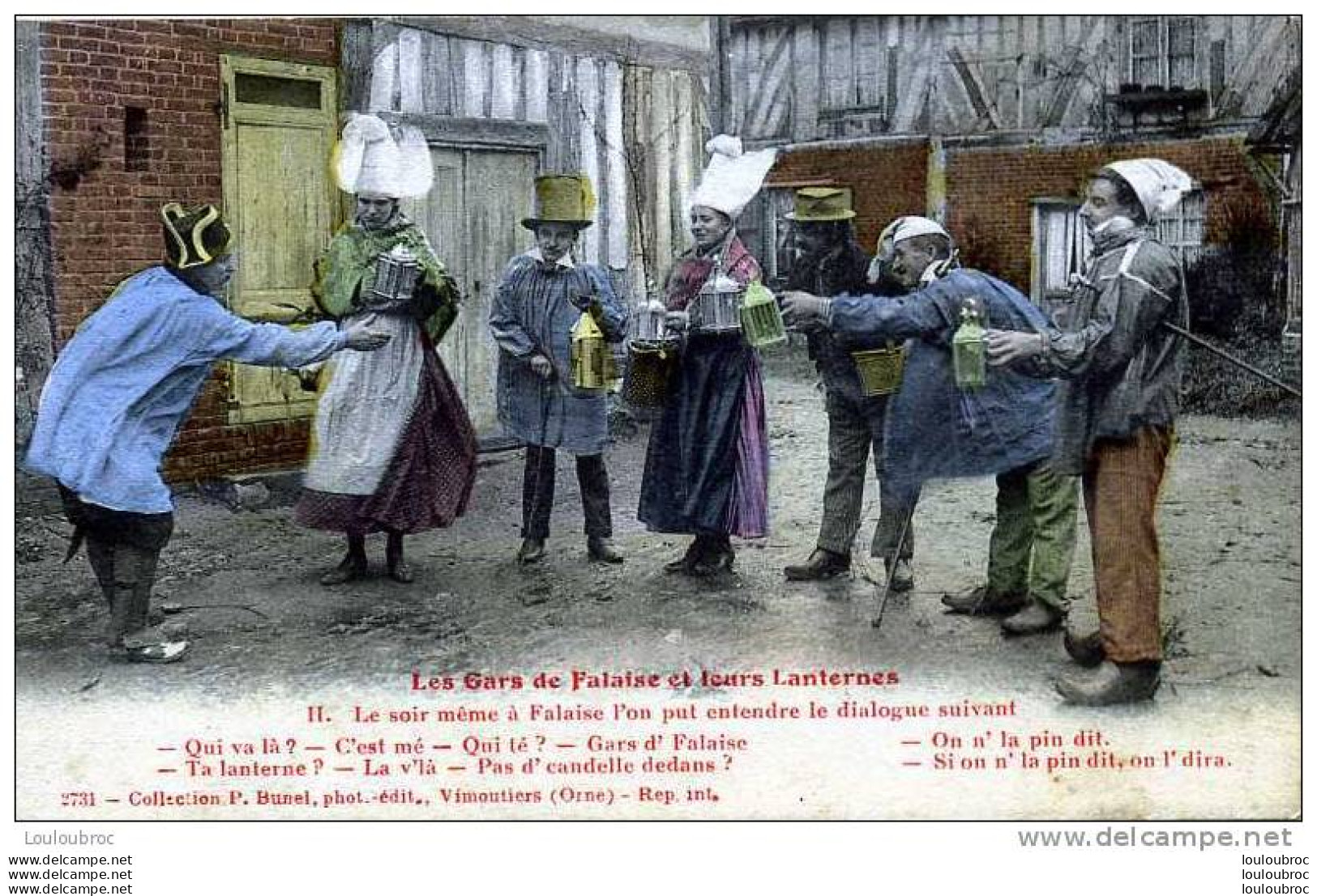 14 LES GARS DE FALAISE ET LEURS LANTERNES COLL. P. BUNEL - Falaise