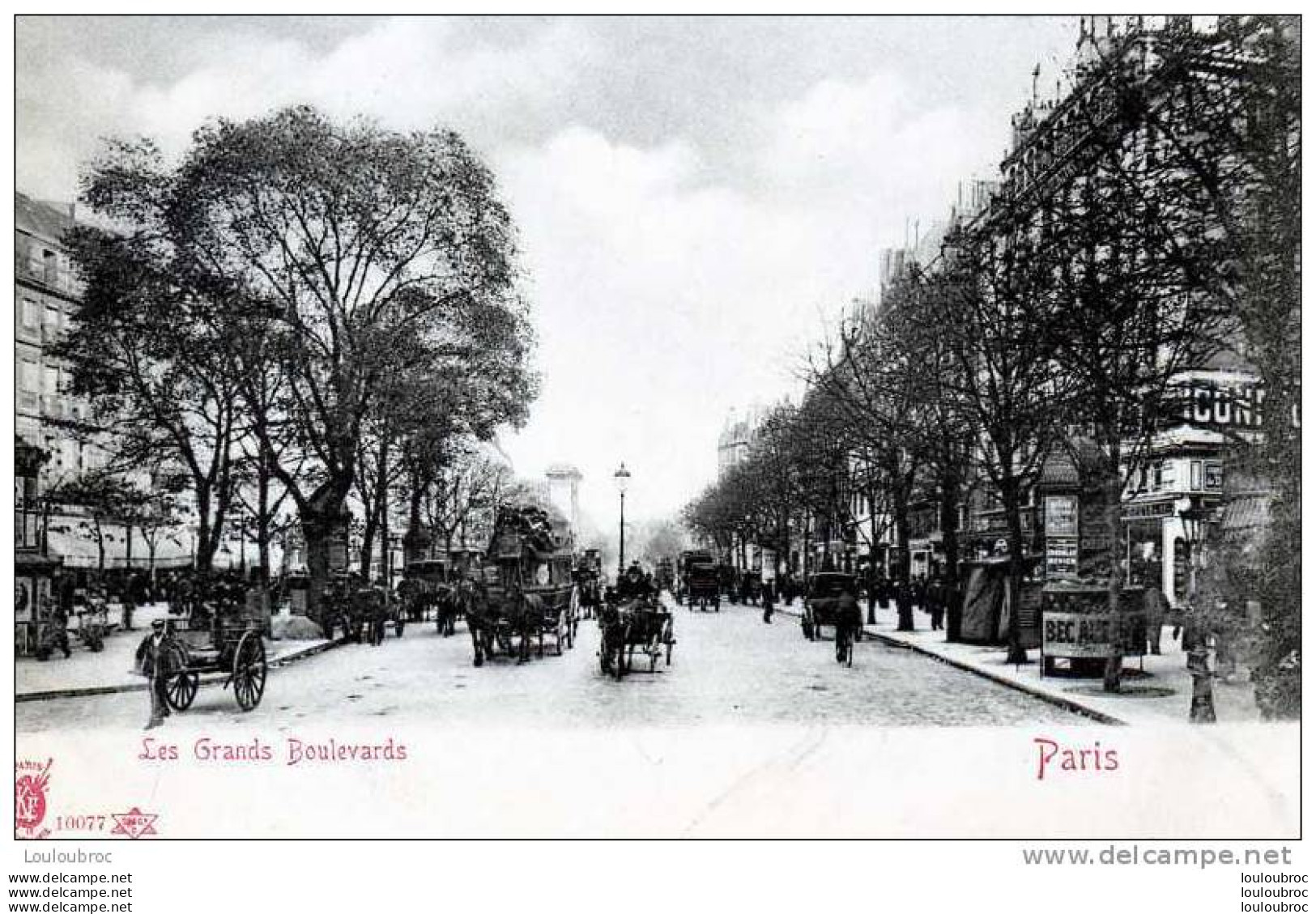 75 PARIS LES GRANDS BOULEVARDS EDIT KF N° 10077 - Distretto: 09