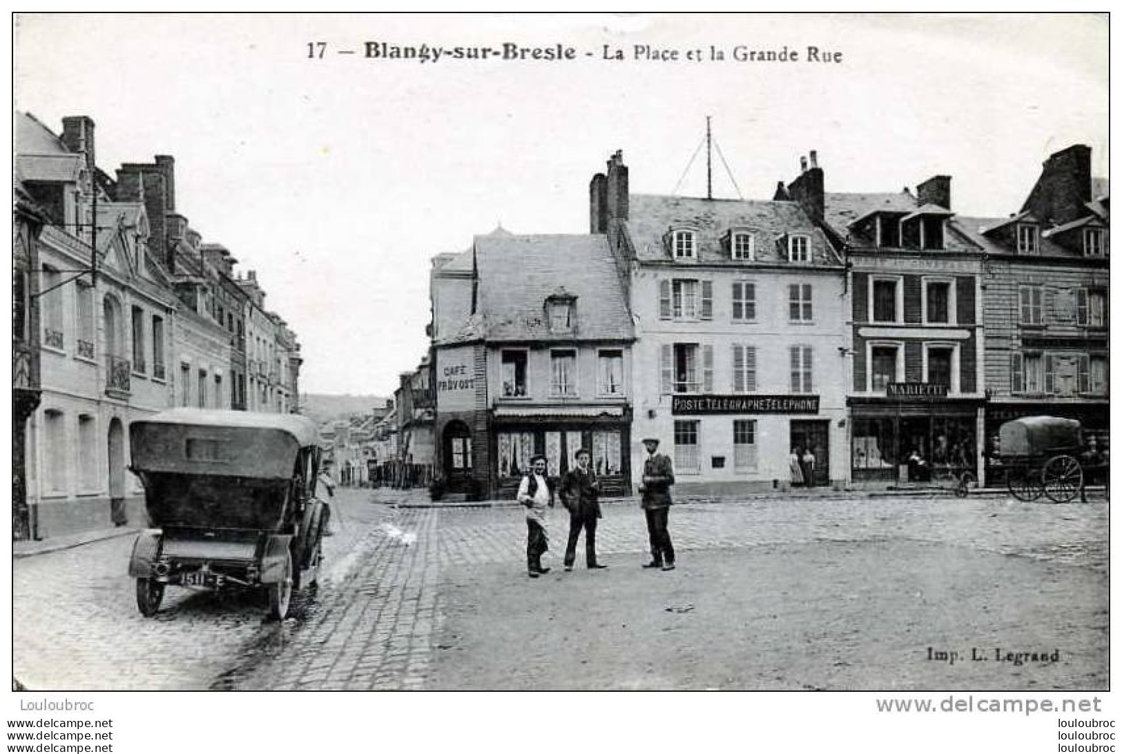 76 BLANGY SUR BRESLE LA PLACE ET LA GRANDE RUE - Blangy-sur-Bresle