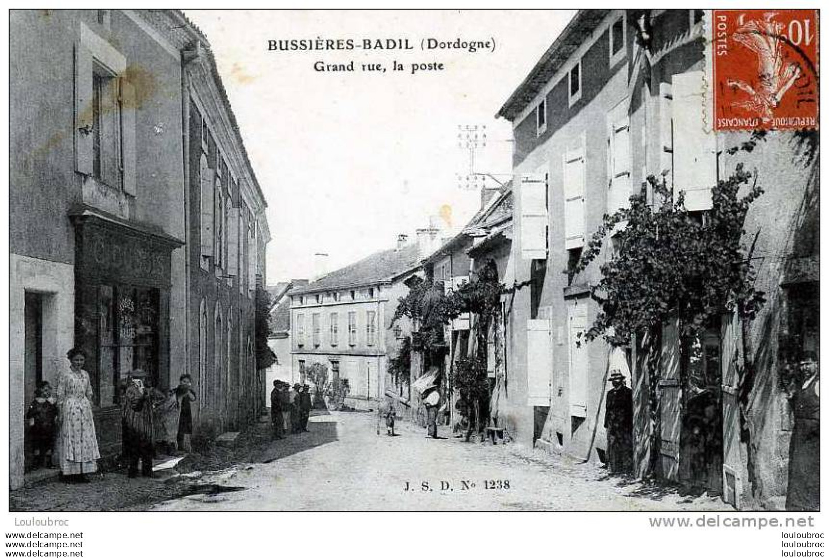 24 BUSSIERES BADIL GRANDE  RUE LA POSTE EDIT J.S.D. - Other & Unclassified