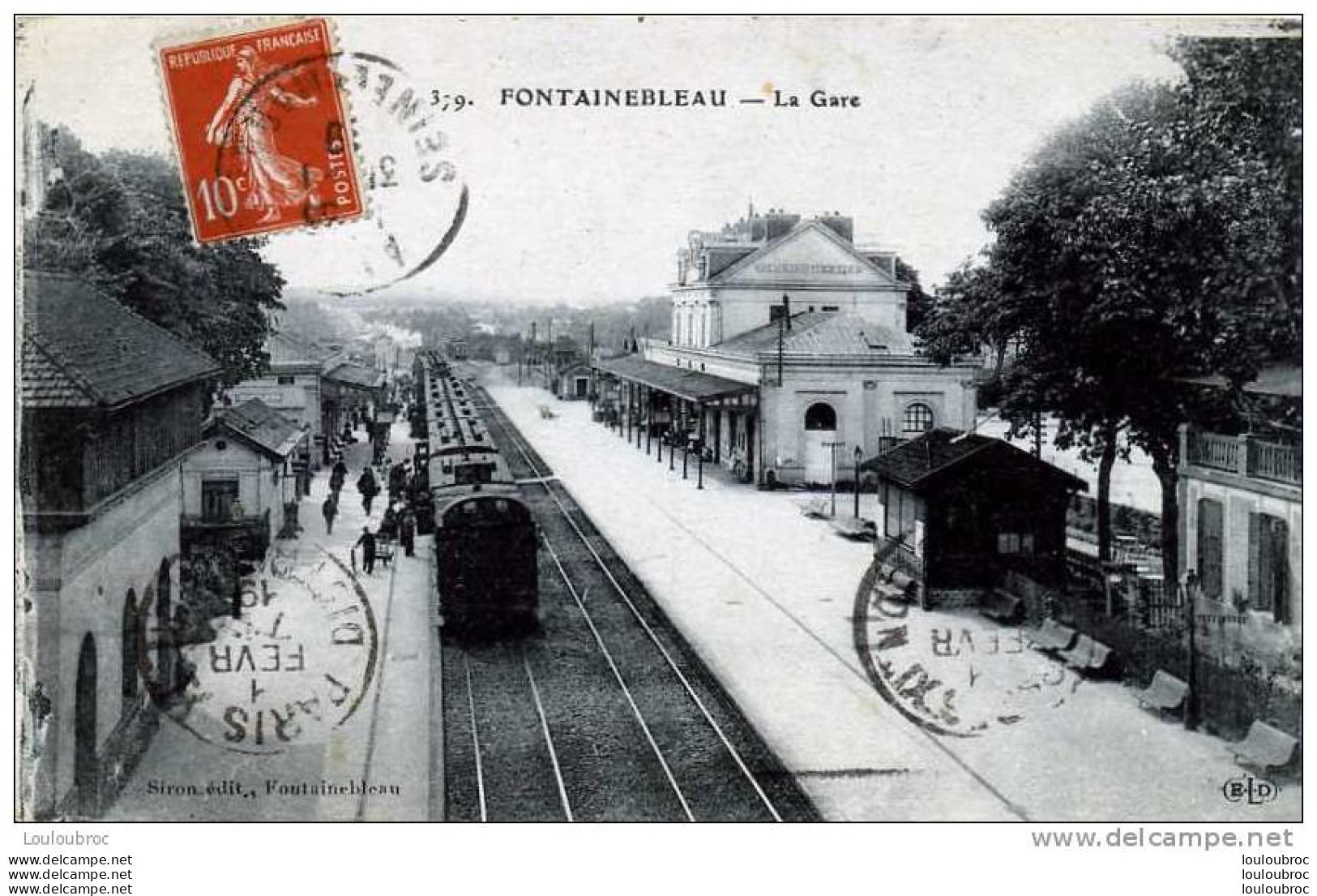 77 FONTAINEBLEAU LA GARE  EDIT SIRON - Fontainebleau