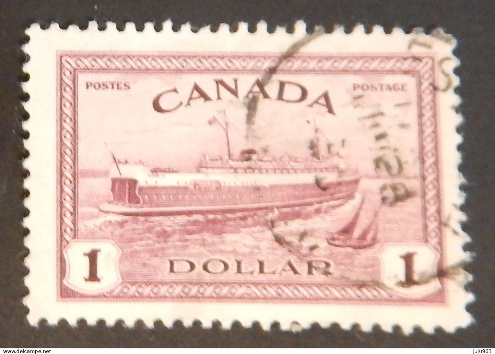 CANADA YT 224 OBLITERE "FERRY BOAT DU PRINCE EDOUARD" ANNÉE 1946 - Gebruikt