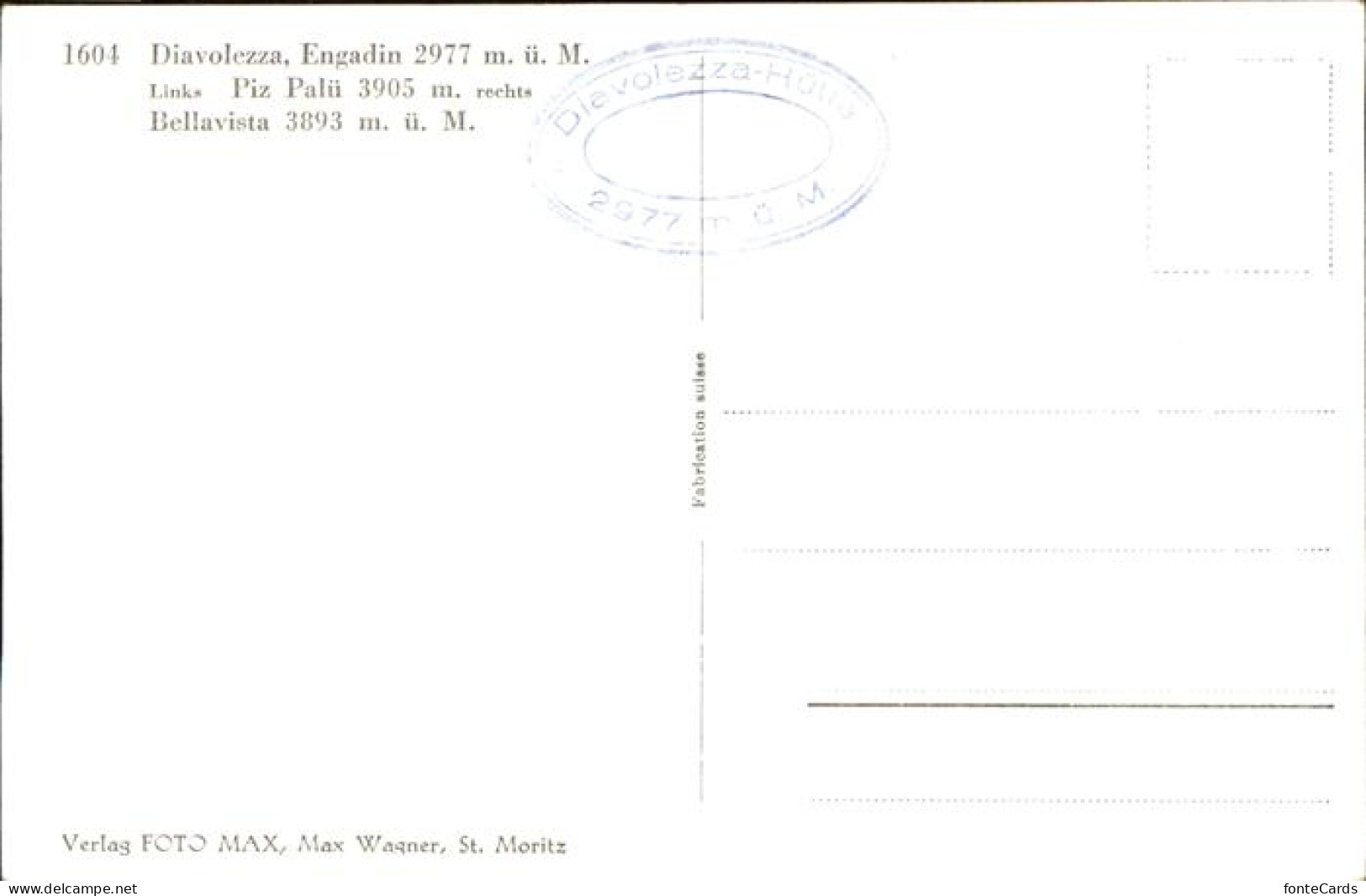 11357709 Diavolezza Engadin Bellavista Diavolezza - Sonstige & Ohne Zuordnung