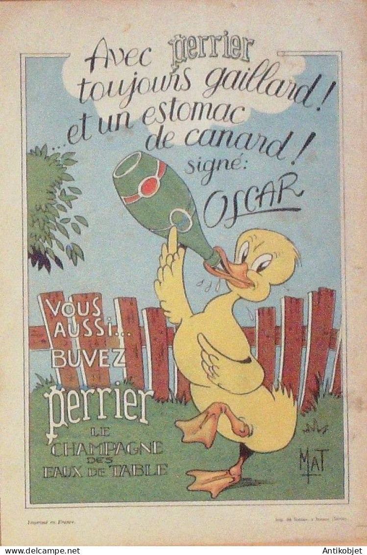 Oscar Le Petit Canard Les En Vacances Aventures Illustré Par Mat N°6 Eo 1936 - 1901-1940