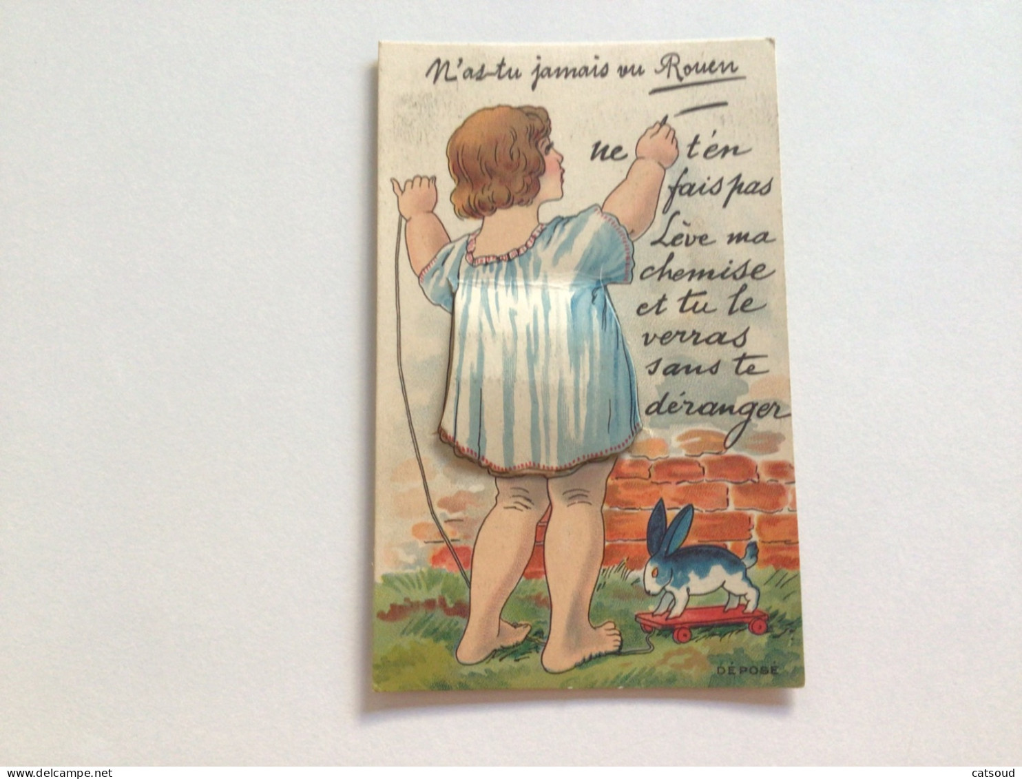 Carte Postale Ancienne Avec Dépliant De Petites Photographies ROUEN - Rouen