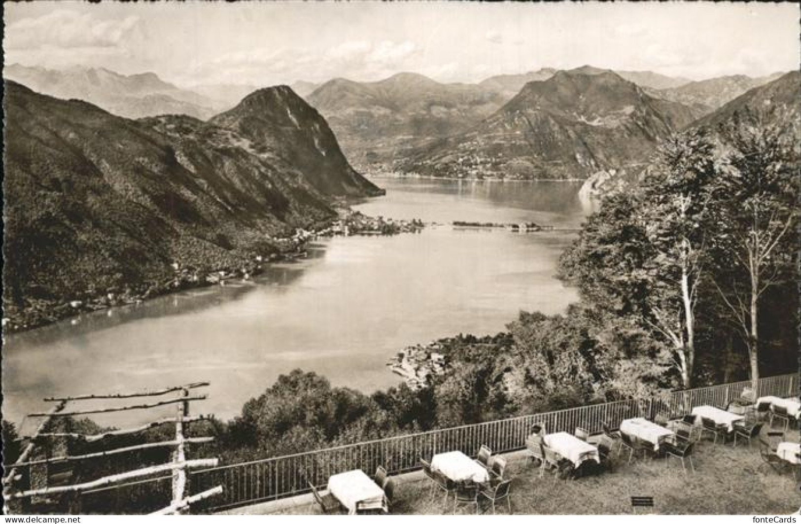 11357642 Serpiano TI Kurhausterasse Panorama Lugano - Autres & Non Classés