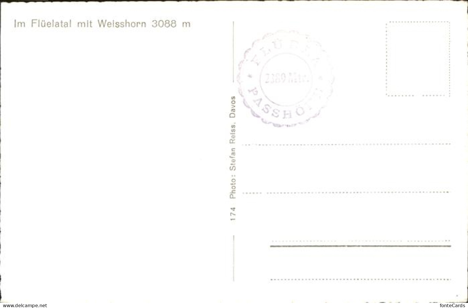 11357629 Weisshorn Arosa Flueelatal Weisshorn Arosa - Other & Unclassified