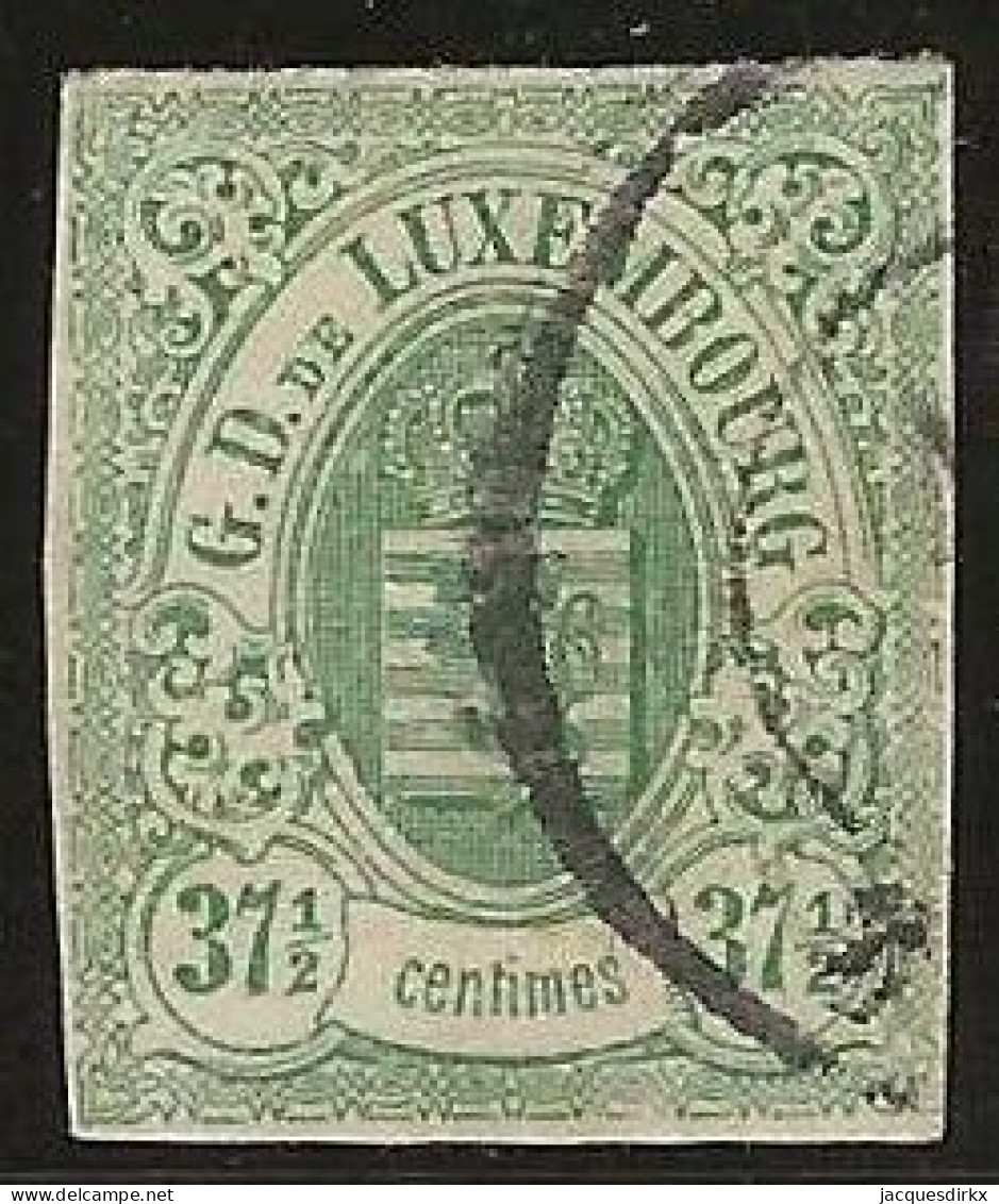 Luxembourg  .  Y&T   .   10  (2 Scans)    .    1859-63 .    O   .    Oblitéré - 1859-1880 Armarios