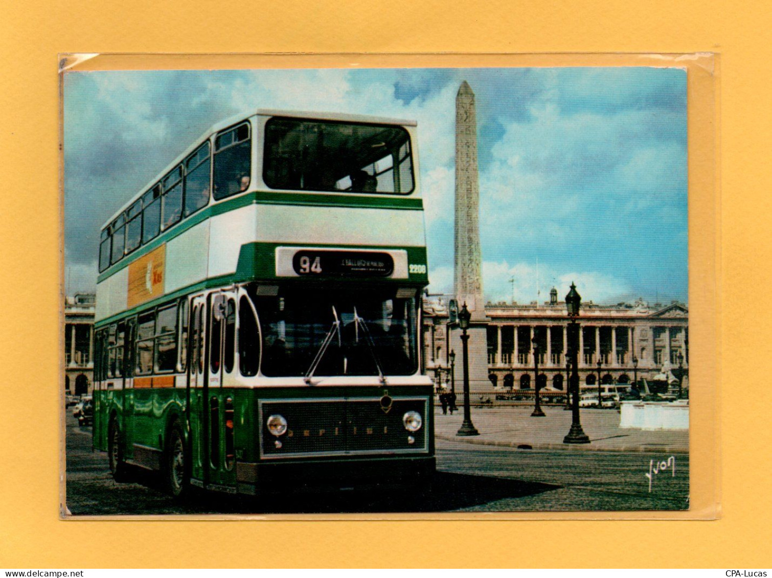 (11/05/24) 75-CPSM PARIS - 8ème ARRONDISSEMENT - PLACE DE LA CONCORDE - AUTOBUS - District 08