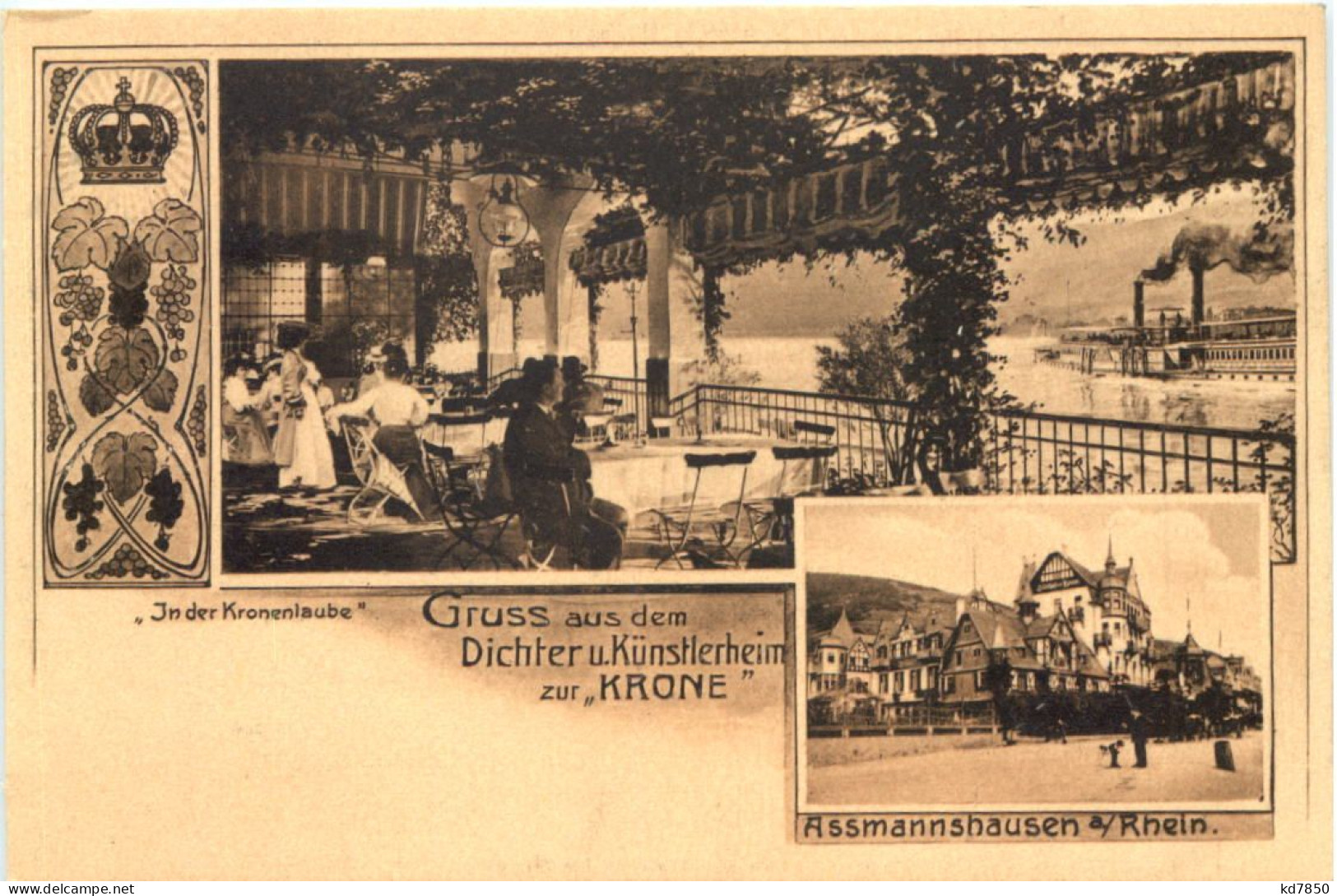 Assmannshausen Am Rhein - Künstlerheim Zur Krone - Ruedesheim A. Rh.