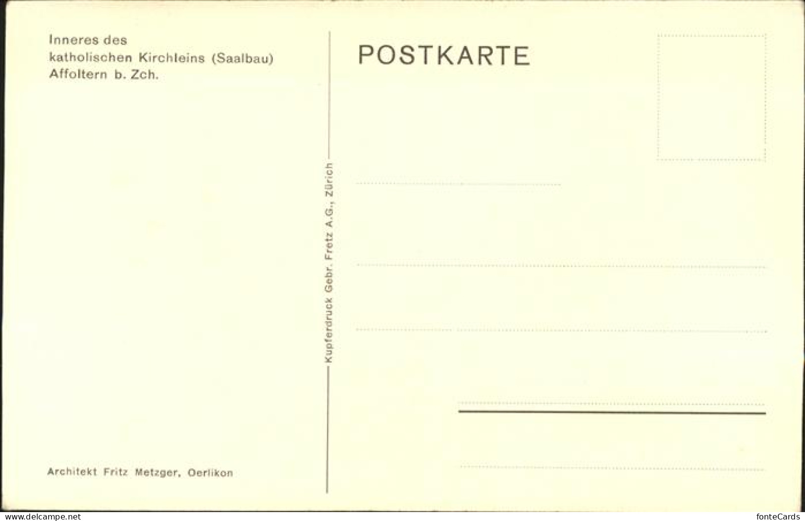 11357566 Affoltern Zuerich Inneres Katholische Kirche Affoltern Zuerich - Other & Unclassified