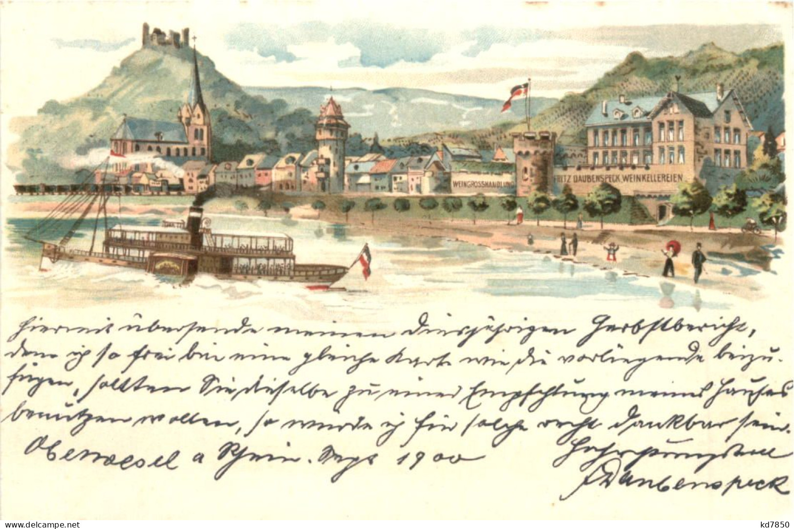 Oberwesel - Litho - Oberwesel