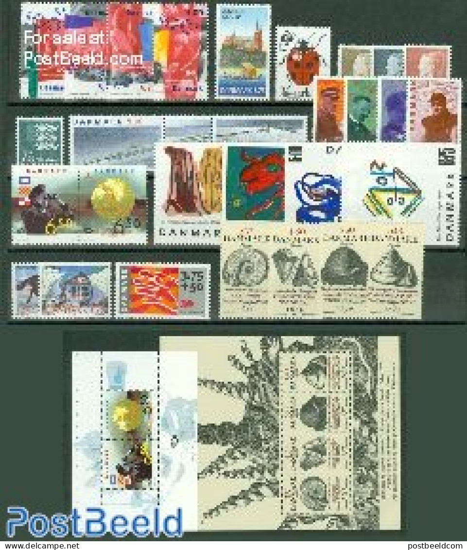 Denmark 1998 Yearset 1998 (29v+2 S/s), Mint NH, Various - Yearsets (by Country) - Ungebraucht