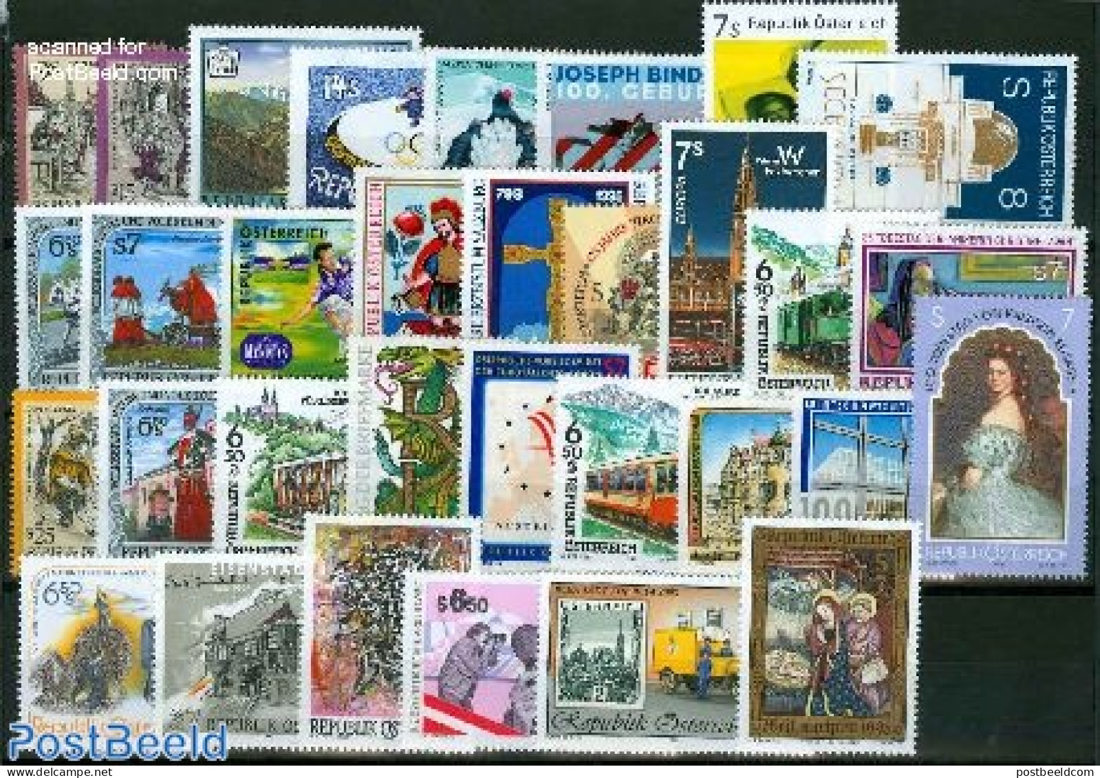 Austria 1998 Yearset 1998, Complete, 32v, Mint NH, Various - Yearsets (by Country) - Nuovi