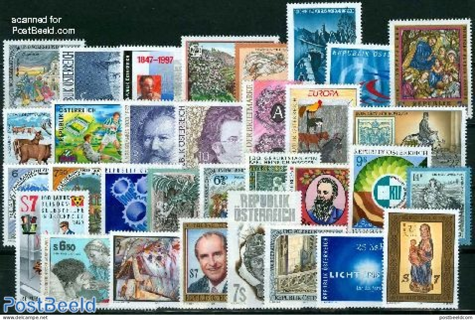 Austria 1997 Yearset 1997, Complete, 32v, Mint NH, Various - Yearsets (by Country) - Ungebraucht