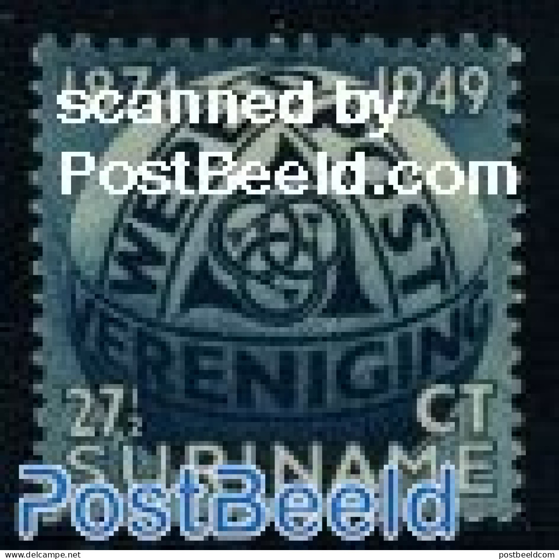 Suriname, Colony 1949 Stamp Out Of Set, Mint NH, U.P.U. - U.P.U.