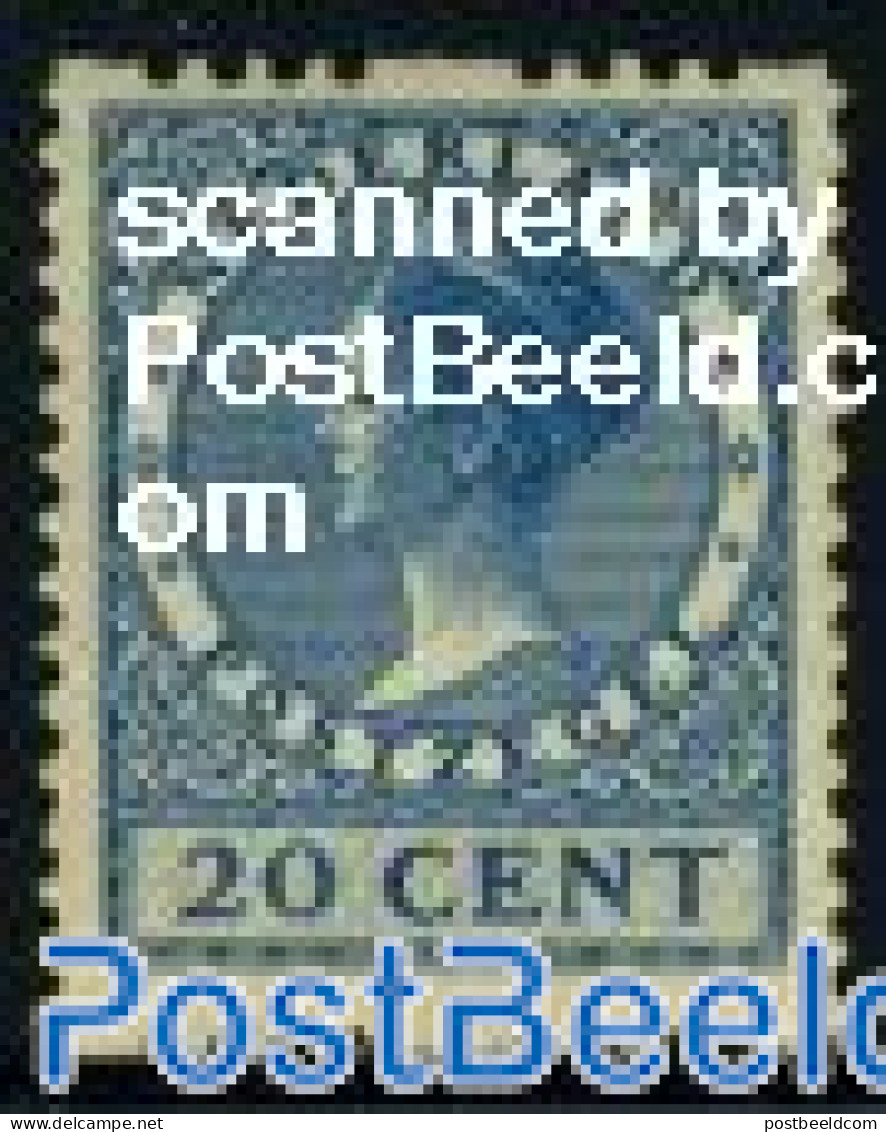 Netherlands 1925 20c, Stamp Out Of Set, Unused (hinged) - Nuevos