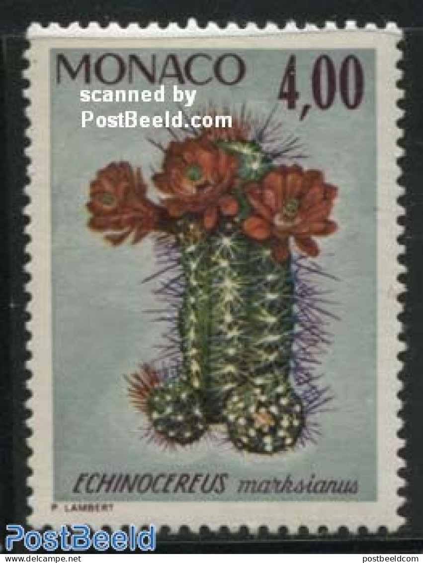 Monaco 1974 4.00F, Stamp Out Of Set, Mint NH, Nature - Flowers & Plants - Ongebruikt