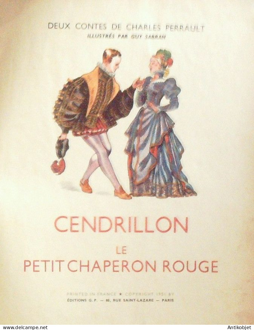 Cendrillon Et Petit Chaperon Rouge Illustré Par Sabran Guy Eo 1951 - 1901-1940