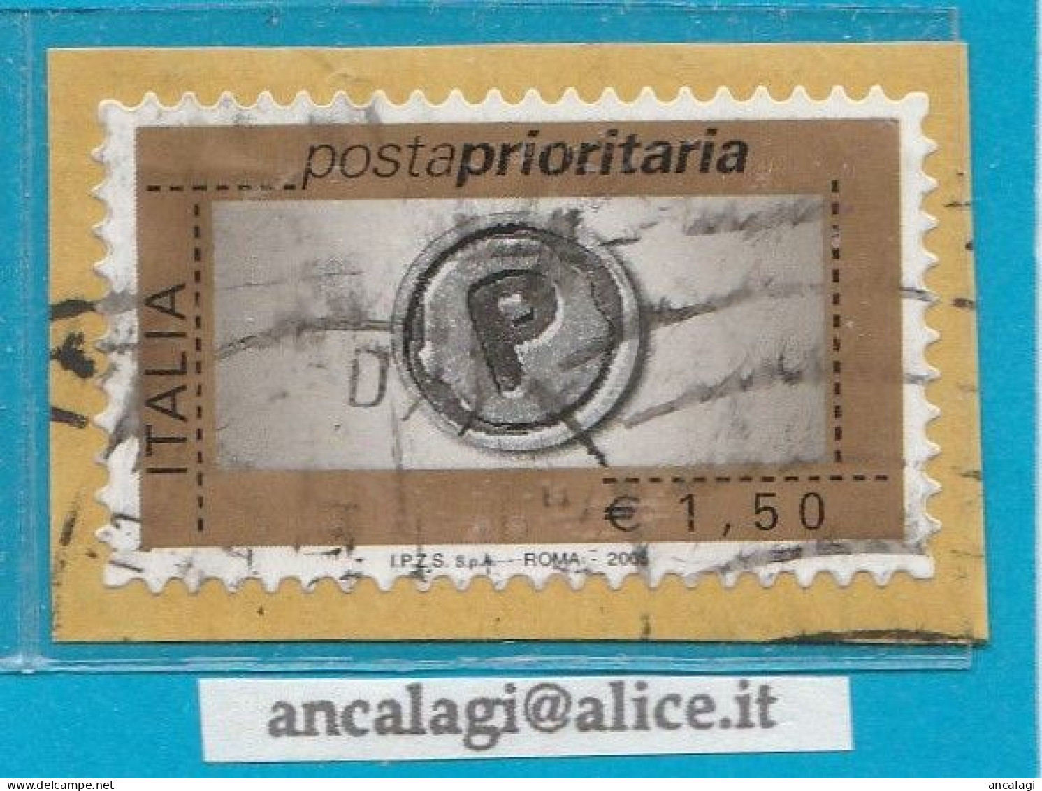 USATI ITALIA POSTA PRIORITARIA 2005 - Ref.1444A  "8^ Emissione" 1 Val. Da € 1,50 - - 2001-10: Gebraucht