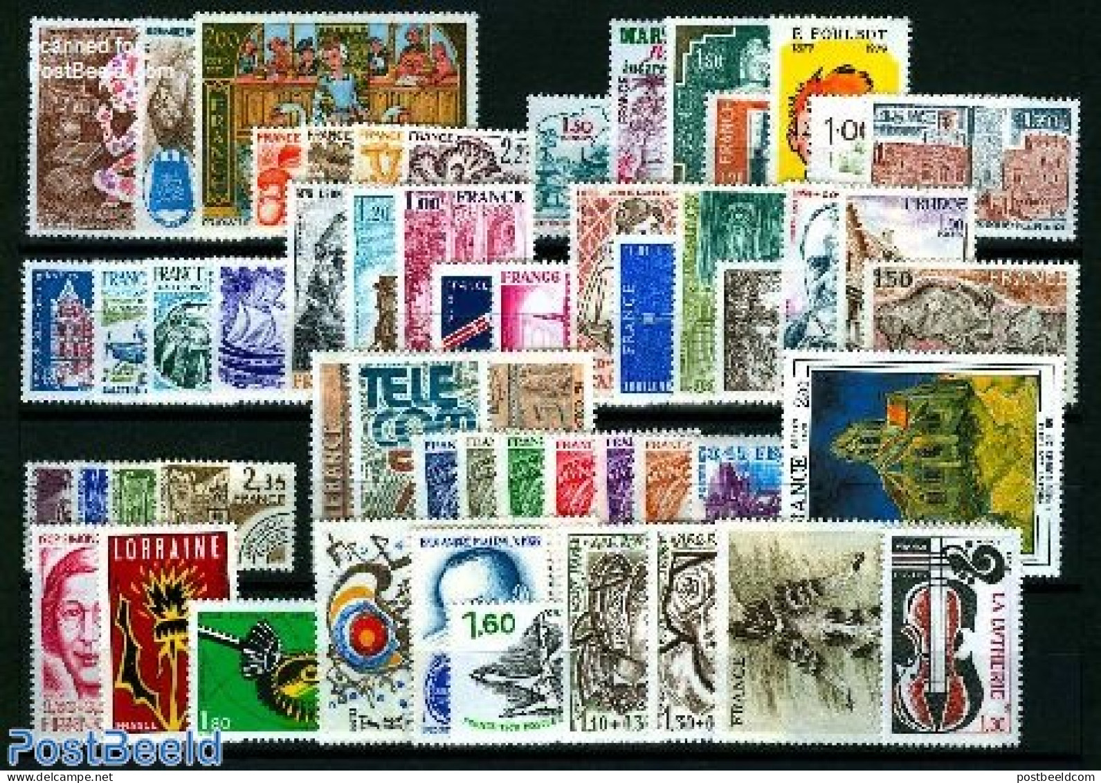 France 1979 Yearset 1979, Complete, 54v, Mint NH, Various - Yearsets (by Country) - Unused Stamps