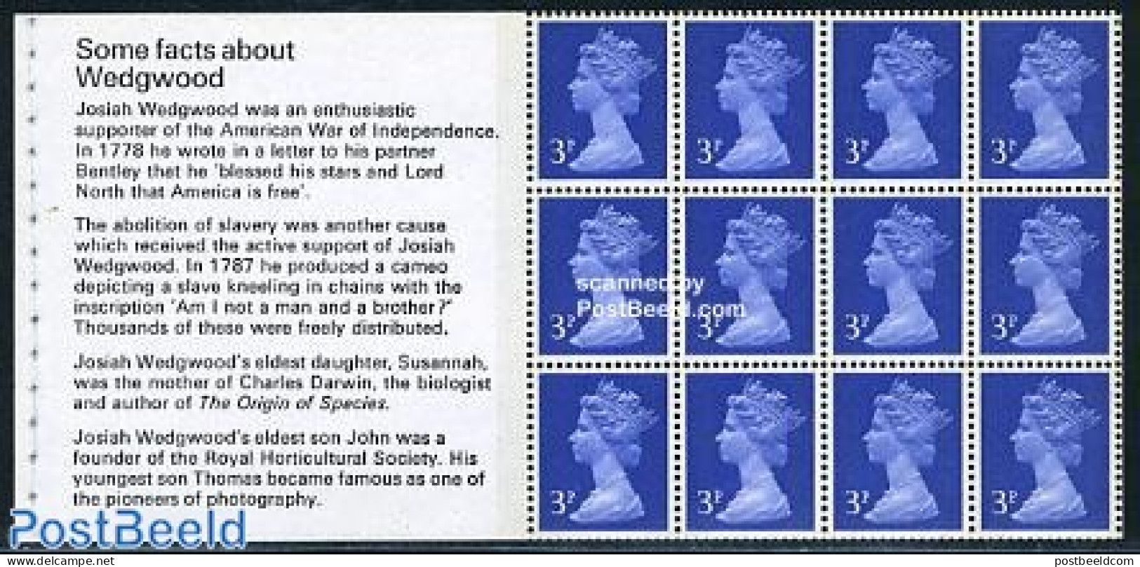 Great Britain 1972 Wedgewood Booklet Pane, Mint NH - Unused Stamps