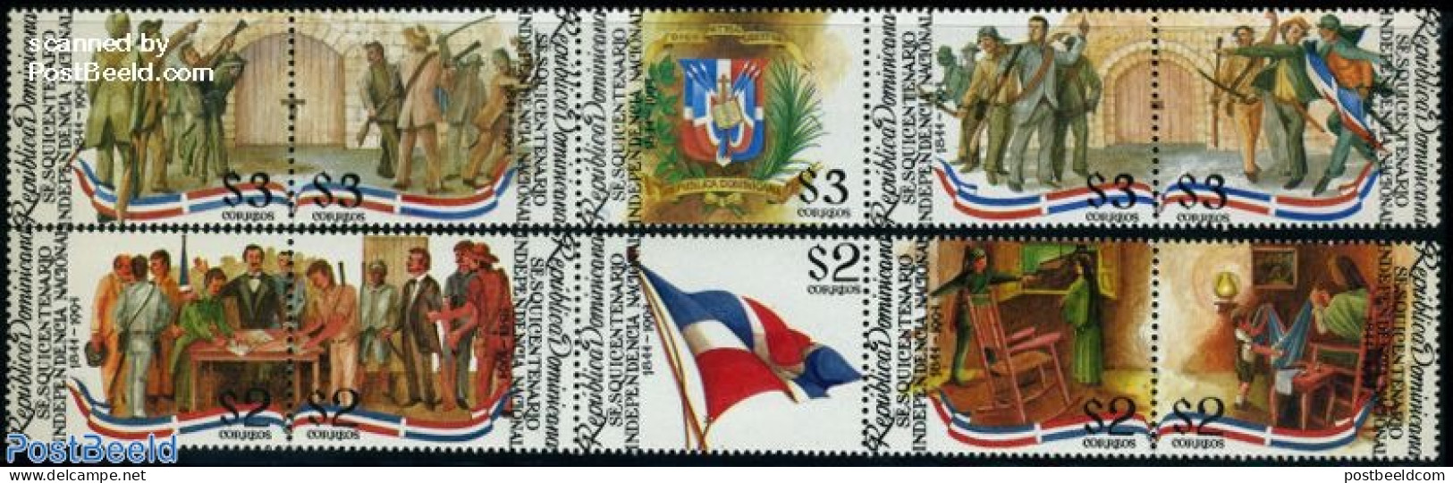 Dominican Republic 1994 150 Years Independence 2x5v [::::], Mint NH - Otros & Sin Clasificación