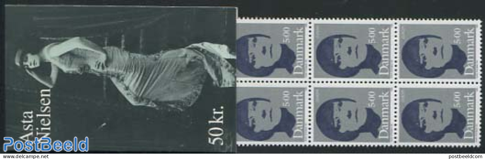 Denmark 1996 Europa, Asta Nielsen Booklet, Mint NH, History - Performance Art - Europa (cept) - Women - Theatre - Stam.. - Nuevos