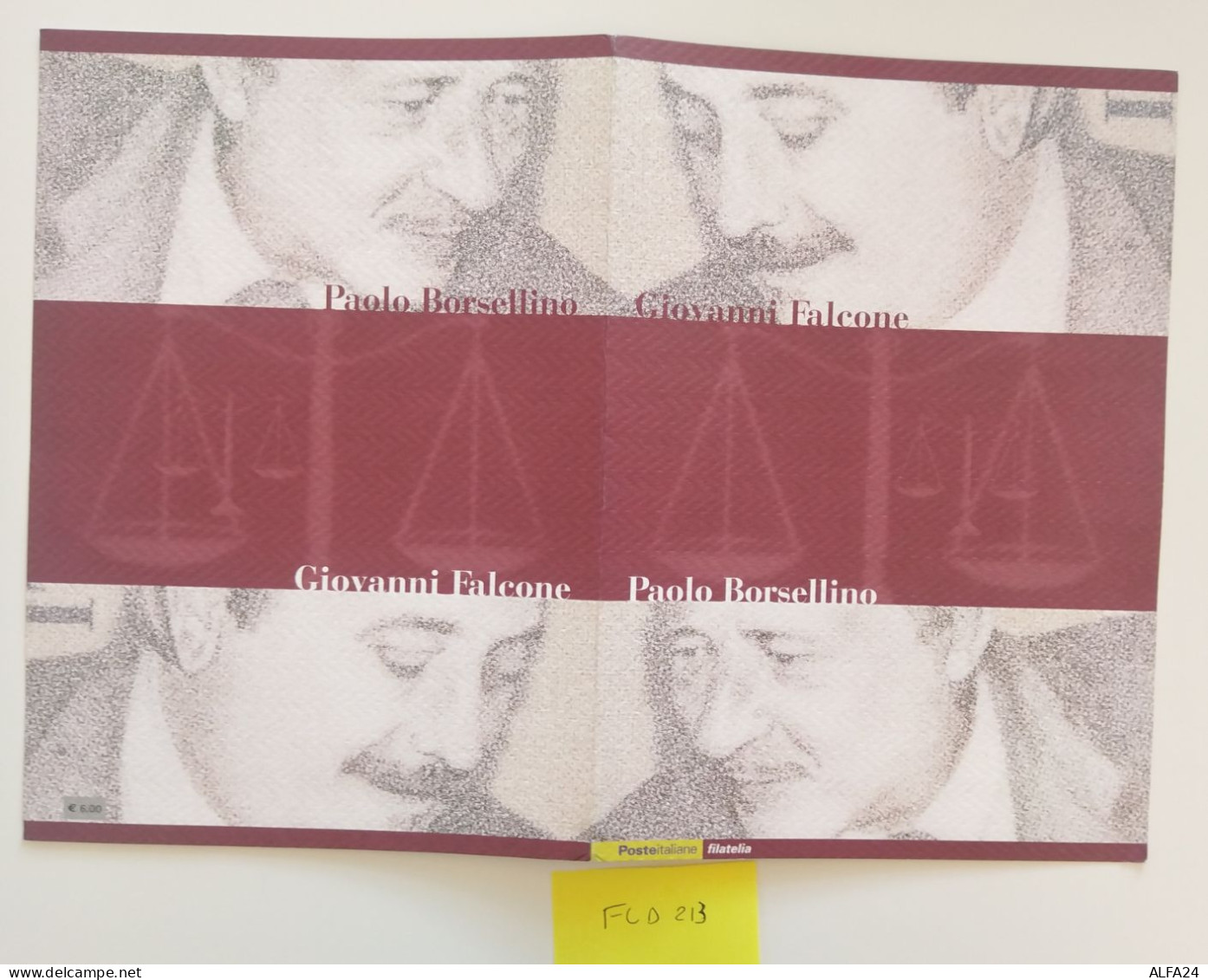 FOLDER FALCONE BORSELLINO FACCIALE 6 (FLD213 - Paquetes De Presentación