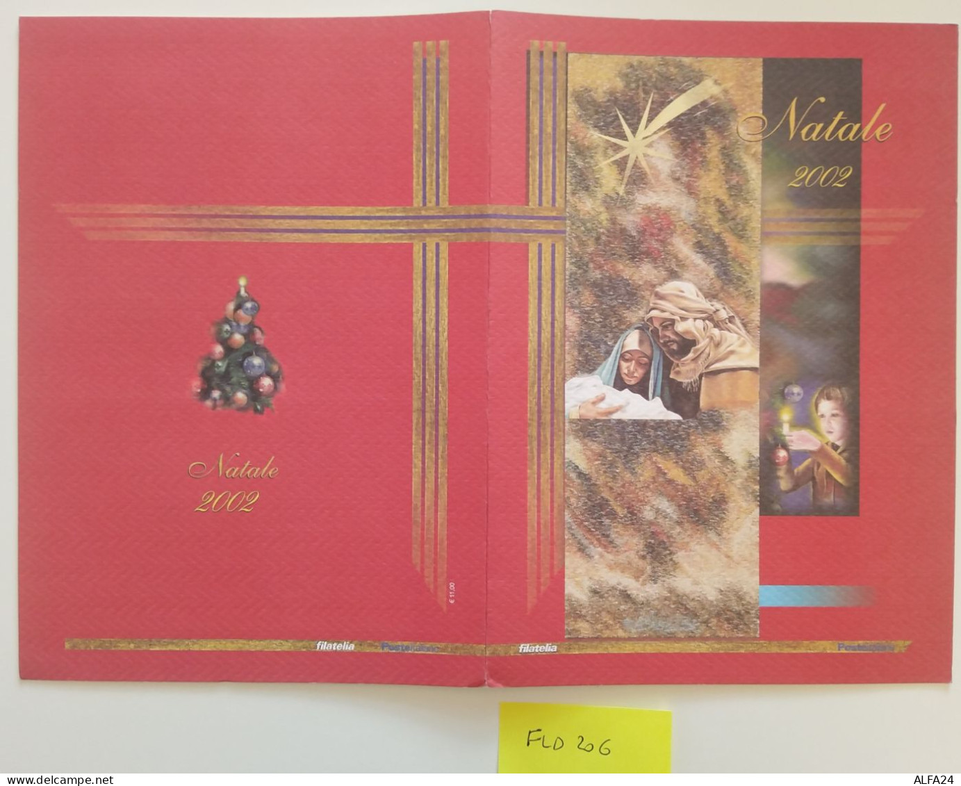 FOLDER NATALE 2002 FACCIALE 11 (FLD206 - Paquetes De Presentación