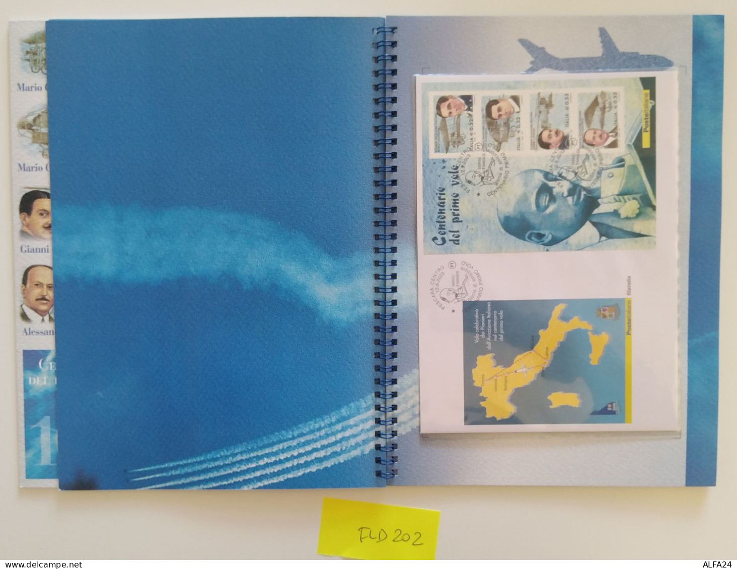 FOLDER PIONIERI AVIAZIONE ITALIA FACCIALE 30 (FLD203 - Presentation Packs