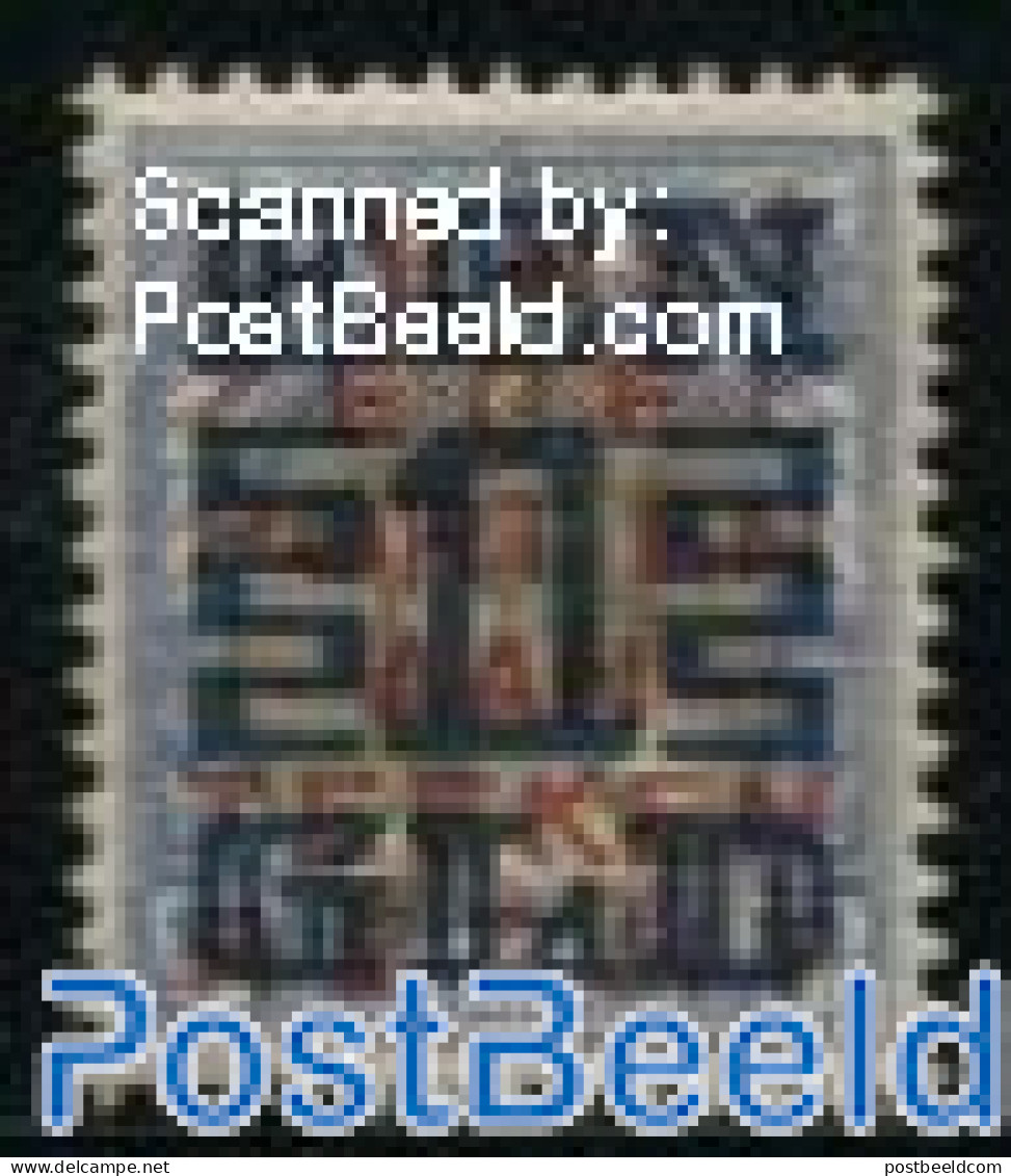 Netherlands 1923 1gld On 17.5c, Perf. 12.5, Stamp Out Of Set, Unused (hinged) - Unused Stamps