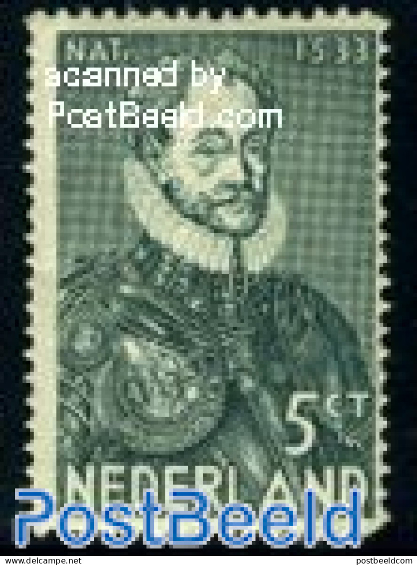 Netherlands 1933 5c, Stamp Out Of Set, Mint NH, History - Kings & Queens (Royalty) - Ongebruikt