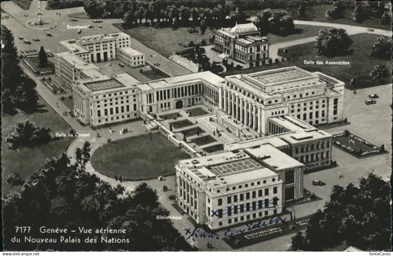 11357500 Geneve GE Palais Des Nations Fliegeraufnahme Geneve - Sonstige & Ohne Zuordnung