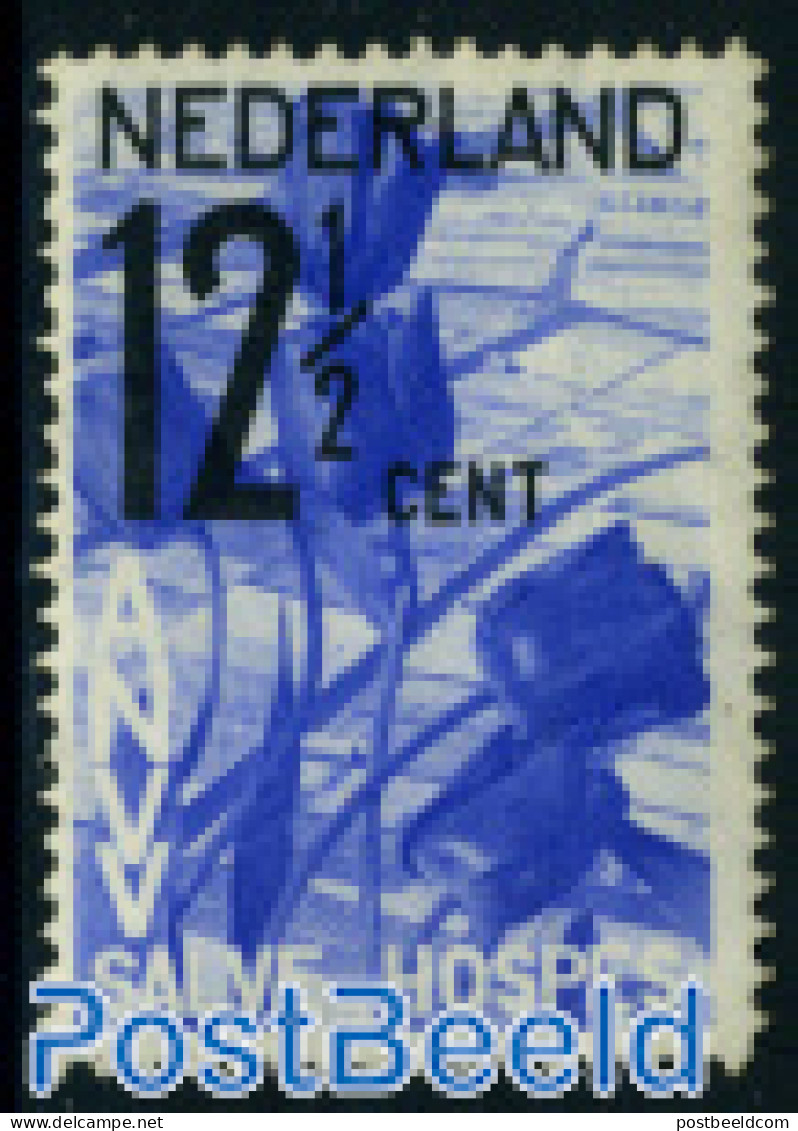 Netherlands 1932 12.5+2.5c, Tulips, Stamp Out Of Set, Mint NH, Nature - Various - Flowers & Plants - Tourism - Neufs