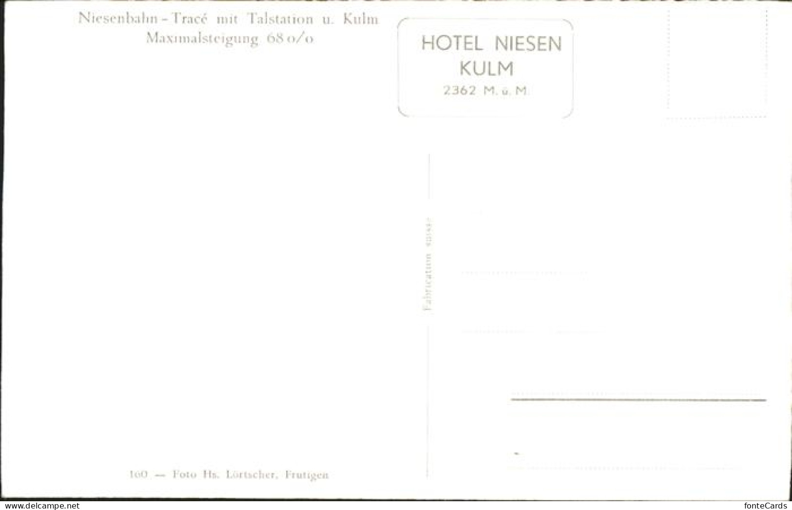 11357495 Kulm Bern Niesenbahn Trace Kulm Bern - Andere & Zonder Classificatie