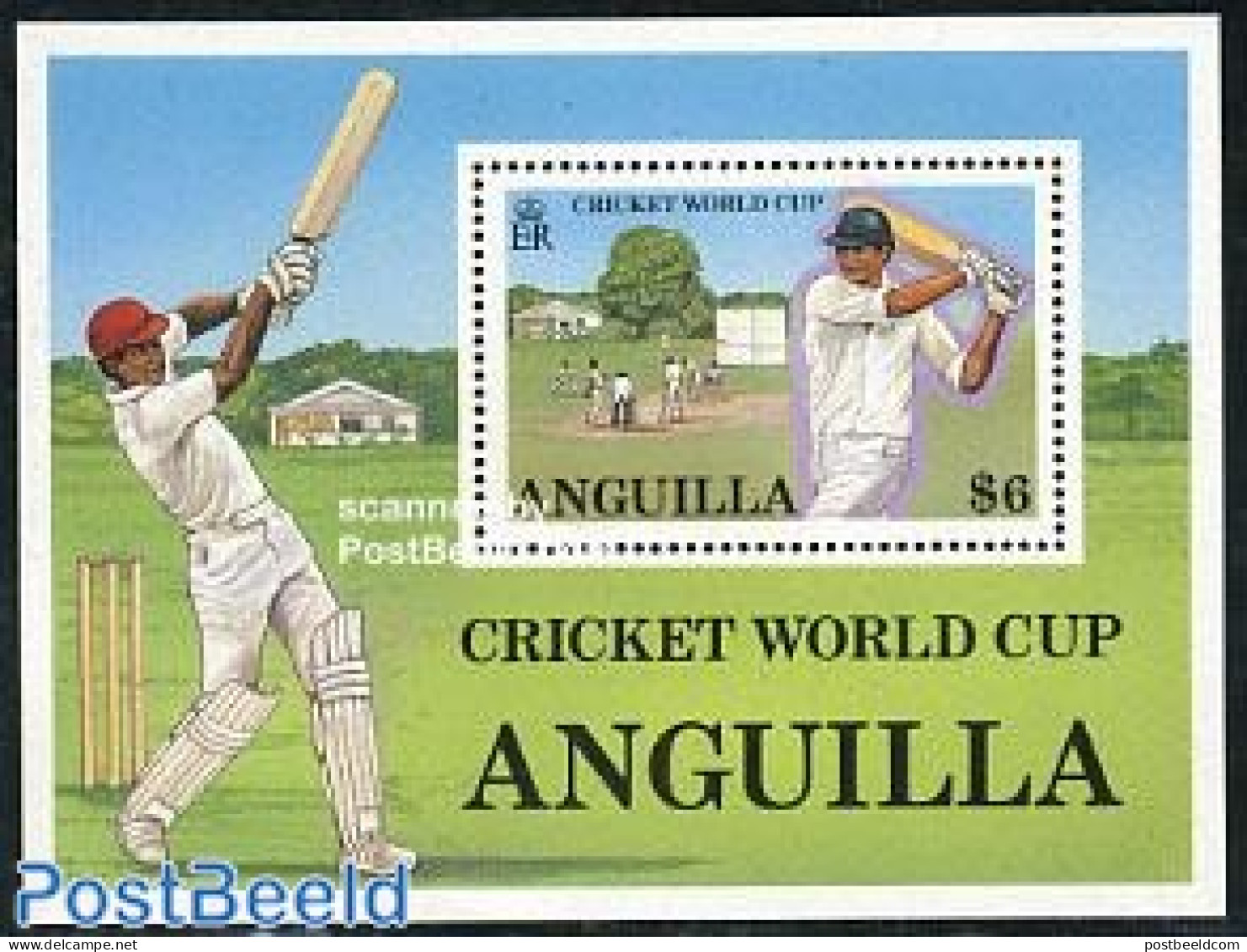 Anguilla 1987 Cricket S/s, Mint NH, Sport - Cricket - Sport (other And Mixed) - Cricket