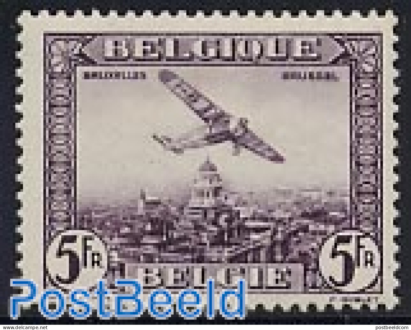 Belgium 1930 Airmail 1v, Unused (hinged), Transport - Aircraft & Aviation - Nuevos