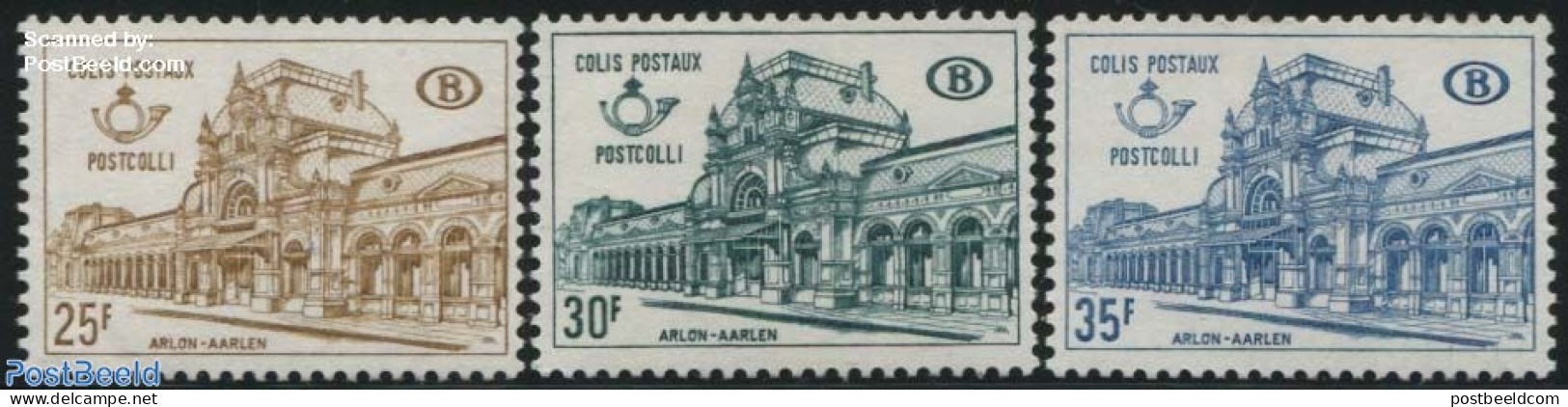 Belgium 1967 Railway Parcel Stamp 3v, Mint NH, Transport - Railways - Ungebraucht