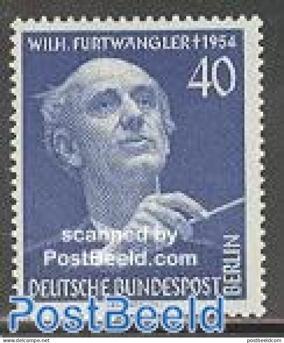 Germany, Berlin 1955 Wilhelm Furtwangler 1v, Mint NH, Performance Art - Music - Neufs