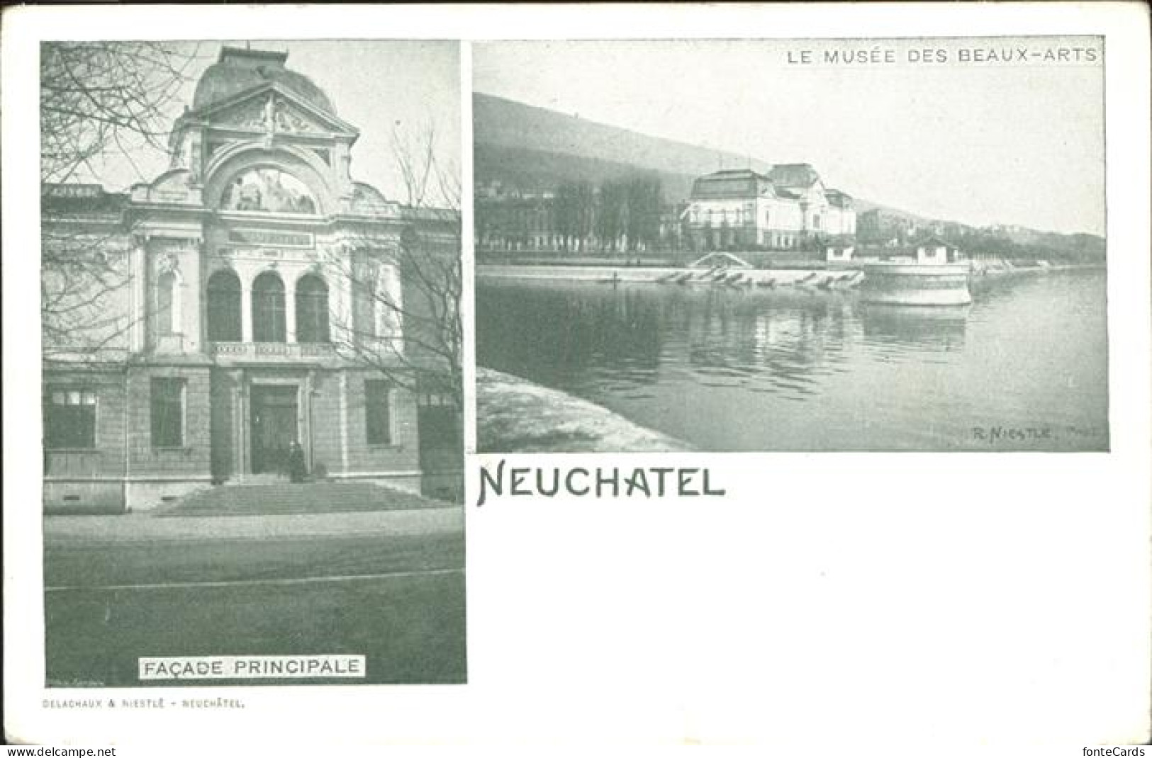 11357339 Neuchatel NE Facade Principale Le Musee Des Beaux Arts Neuchatel - Sonstige & Ohne Zuordnung