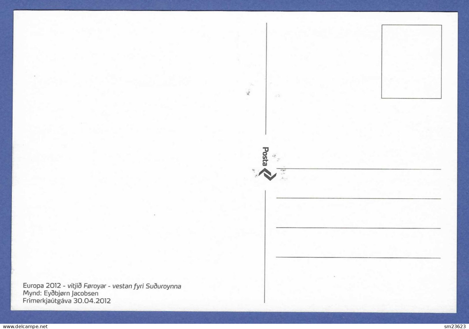 Färöer   2012  Mi.Nr. 753 , EUROPA CEPT / Viste - Besuche - Maximum Card - Färöer 30.4.2012 - 2012