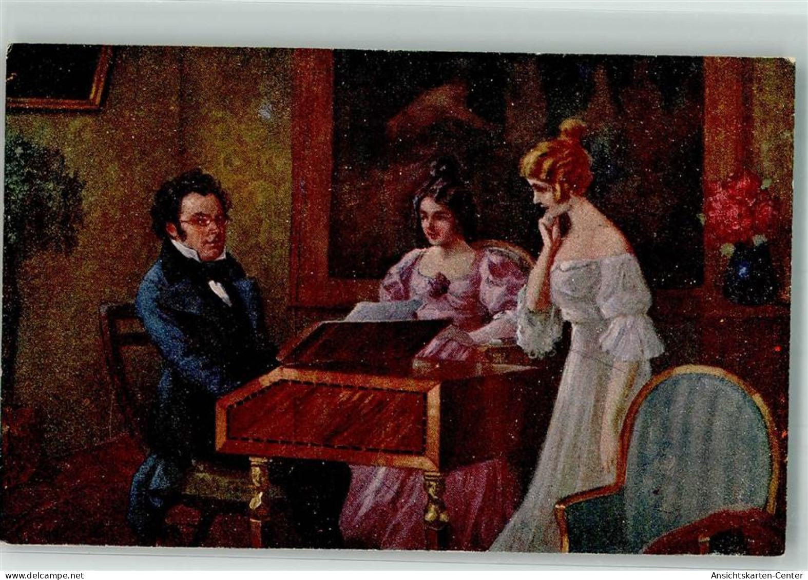 39836208 - Am Klavier Frauen Sign. Kratky R. PG Nr.656 - Entertainers
