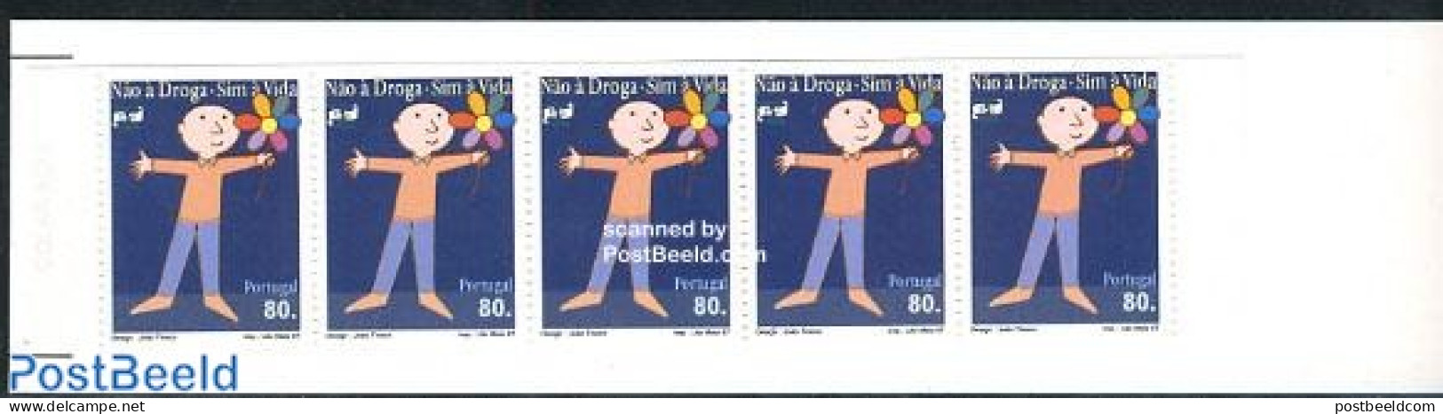 Portugal 1997 Anti Drugs Booklet, Mint NH, Health - Health - Stamp Booklets - Nuevos