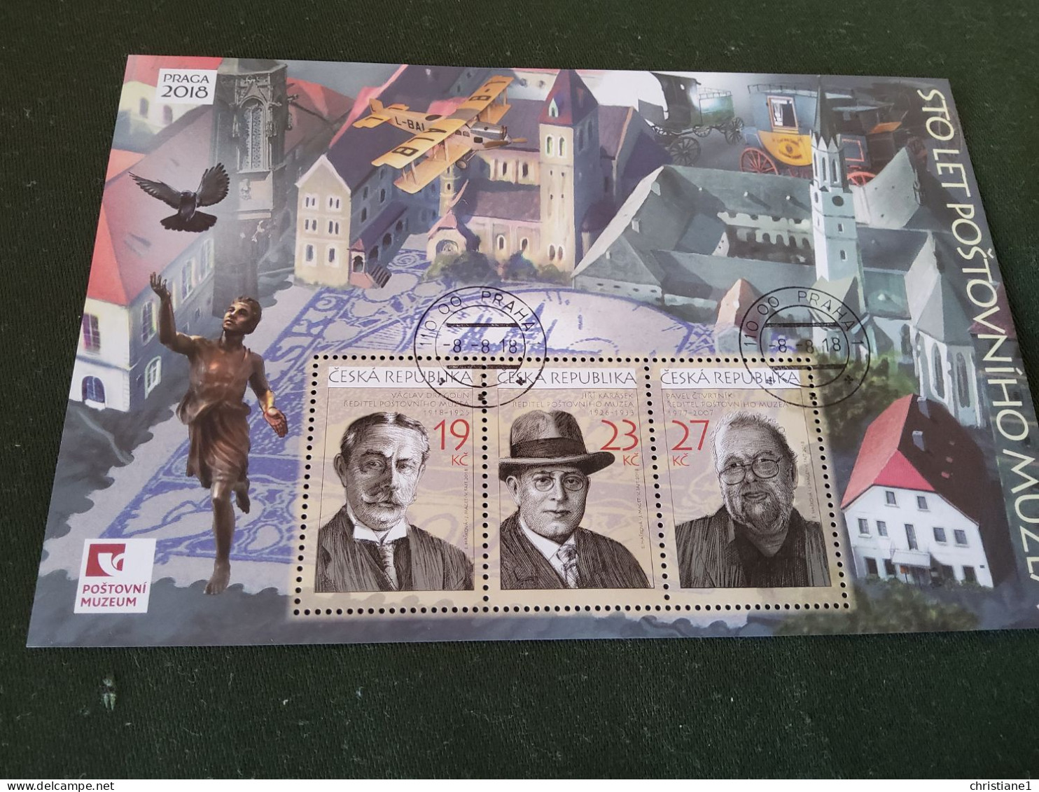 Tchèquie  2018 Bloc Oblitéré " Les 100 Ans De La Tchécoslovaquie " - Used Stamps