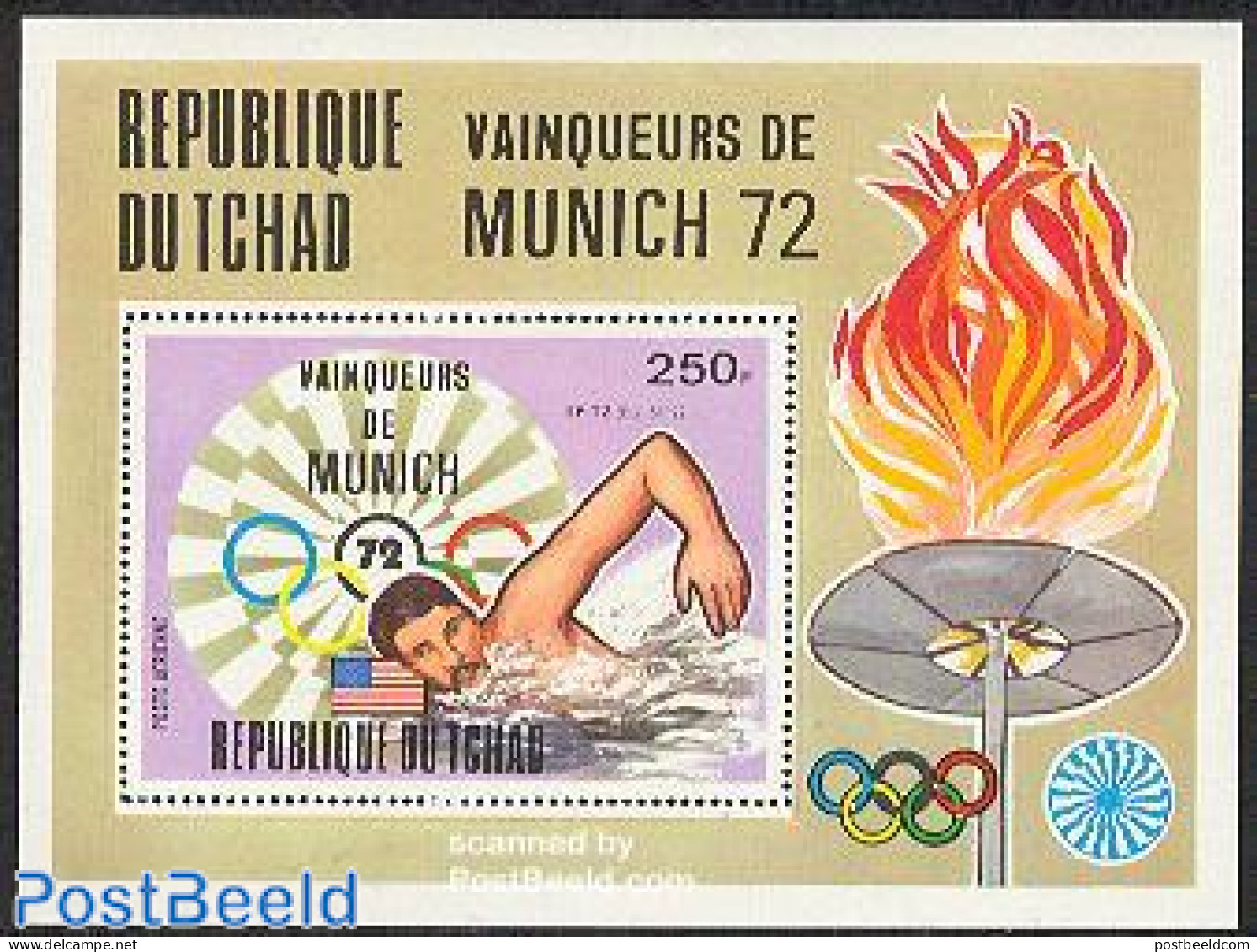 Chad 1972 Munich Olympic Winners S/s, Mint NH, Sport - Andere & Zonder Classificatie