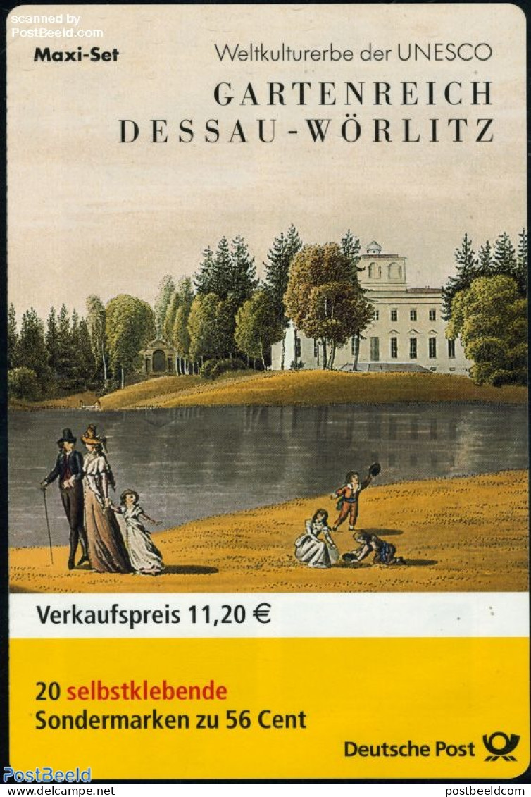 Germany, Federal Republic 2002 Dessau-Worlitz Booklet, Mint NH, History - World Heritage - Stamp Booklets - Art - Cast.. - Neufs