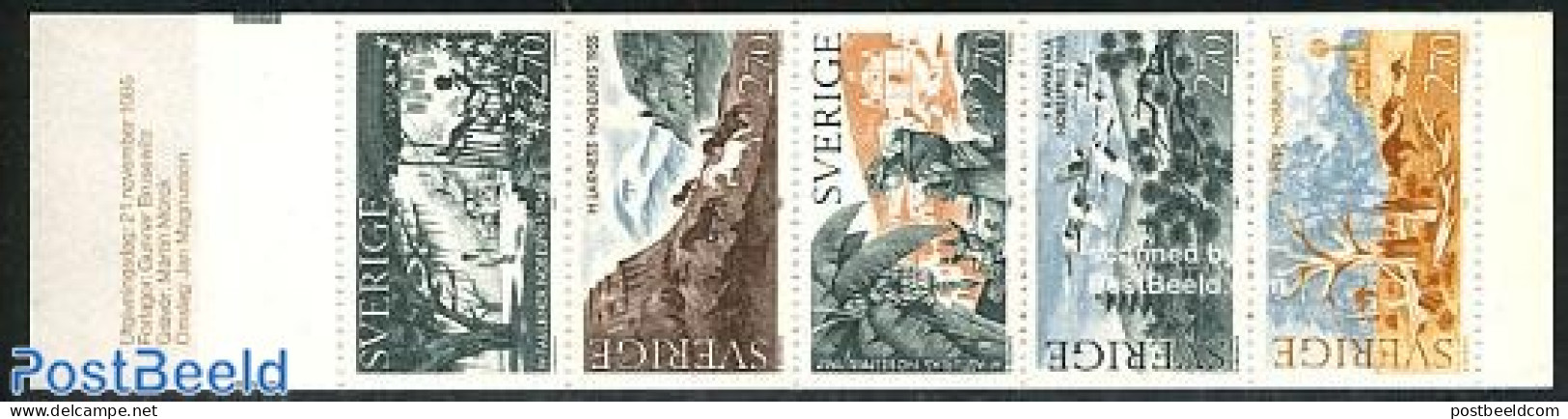 Sweden 1985 Nobel Prize Winners 5v In Booklet, Mint NH, History - Nature - Various - Nobel Prize Winners - Animals (ot.. - Neufs