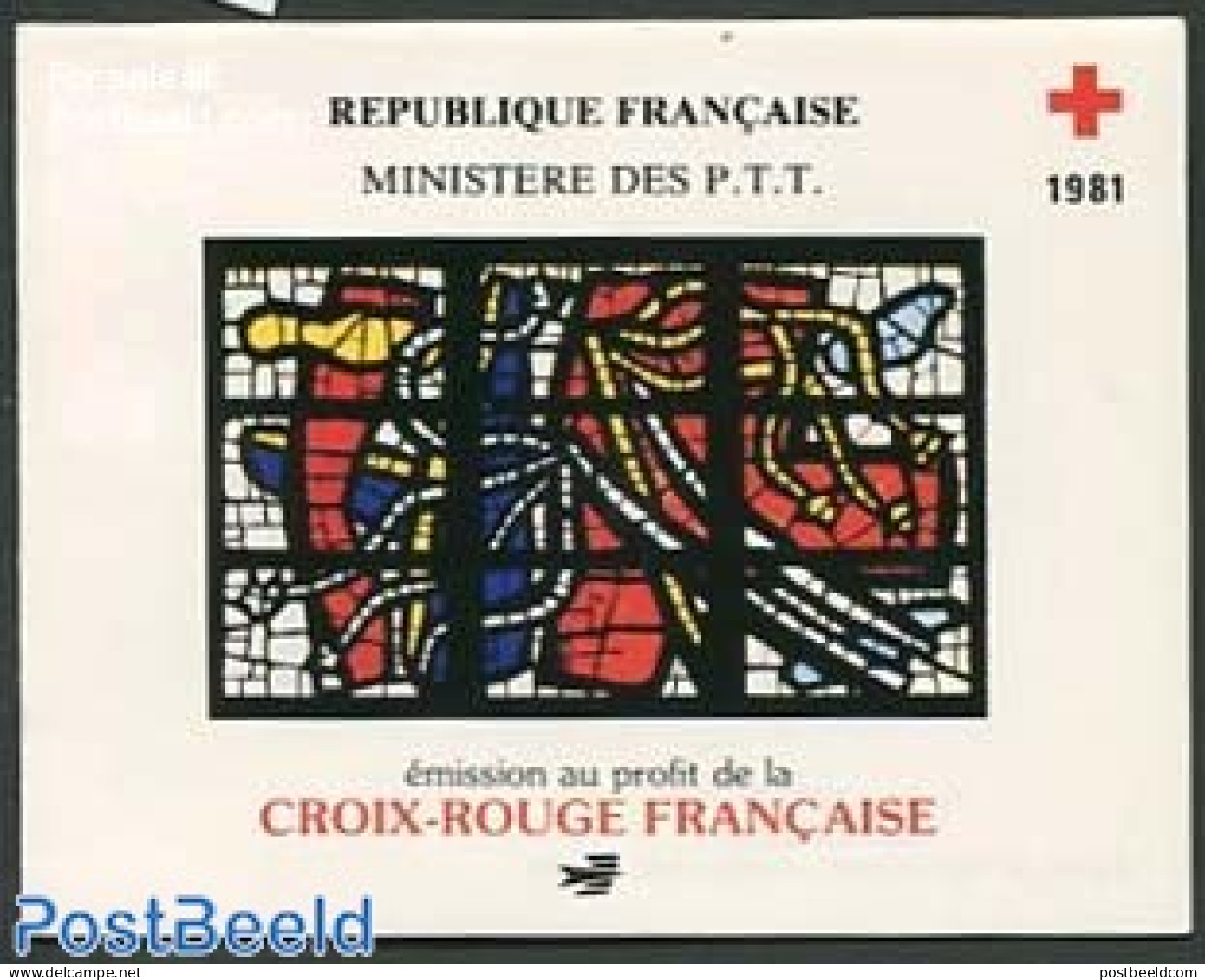 France 1981 Red Cross Booklet, Mint NH, Health - Red Cross - Stamp Booklets - Art - Stained Glass And Windows - Nuevos